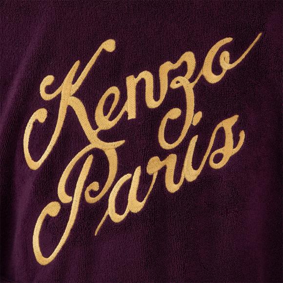 Kenzo K Varsity Kimono Robe Aubergine