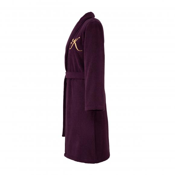 Kenzo K Varsity Kimono Robe Aubergine
