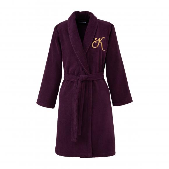 Kenzo K Varsity Kimono Robe Aubergine