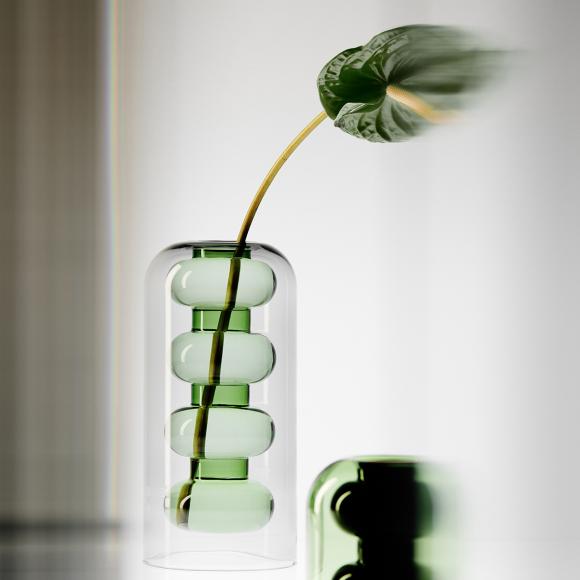 Tom Dixon Bump Vase Tall Green 