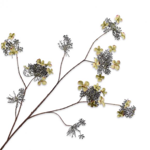 Silk-Ka HYDRANGEA SPRAY Green 115cm