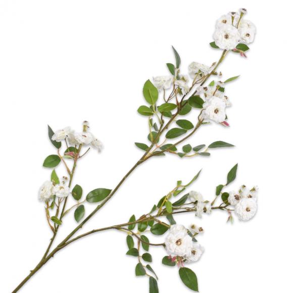 Silk-Ka ROSE SPRAY White 100cm