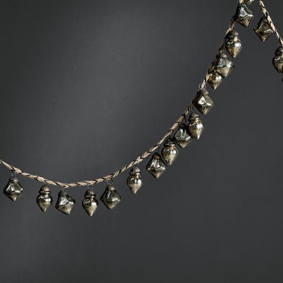 Nkuku Ekiti Bauble Garland - Antique Gold -  One Size