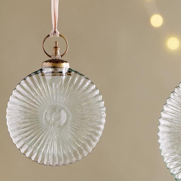 Nkuku Sundara Giant Bauble - Clear - Small