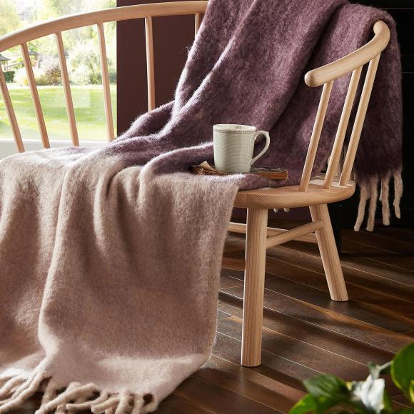 Laura Ashley Bronwen Blackberry Purple Throw