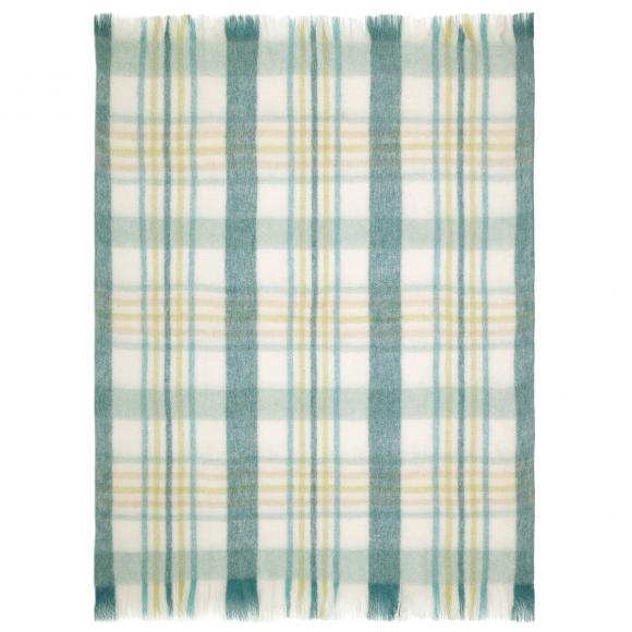 Laura Ashley Colton Check Newport Blue Throw