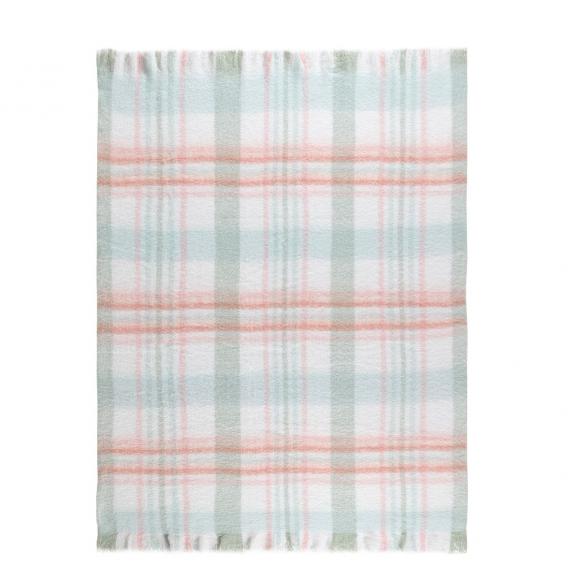 Laura Ashley Colton Check Sage Throw