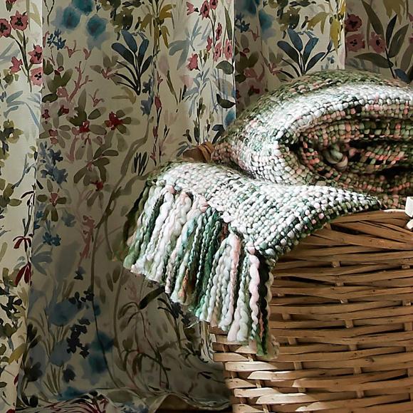 Laura Ashley Brydie Sage Green Throw