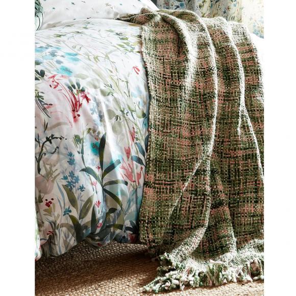 Laura Ashley Brydie Sage Green Throw