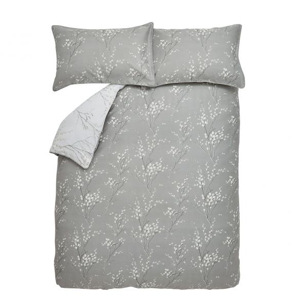 Laura Ashley Pussy Willow Steel Duvet Cover Set