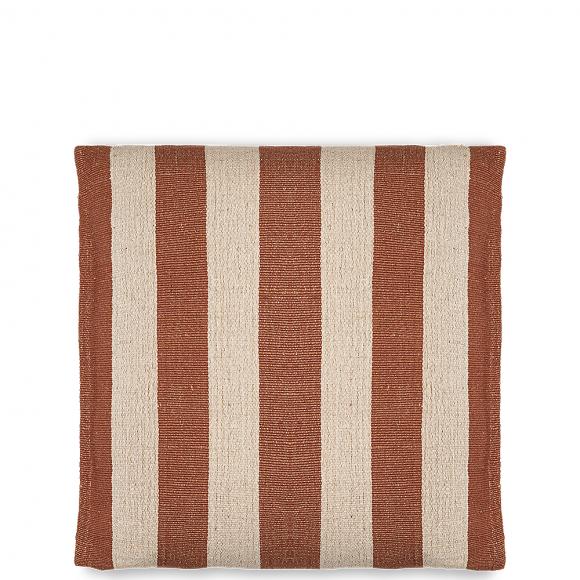 Nkuku Kobbari Jute & Cotton Cushion Cover - Rust