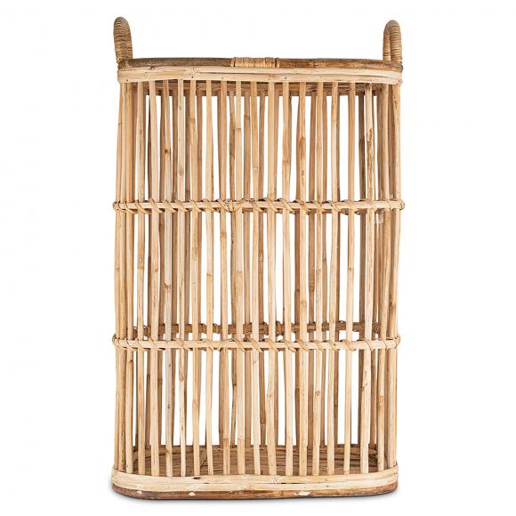 Nkuku Rammi Rattan Tall Laundry Basket - Natural  