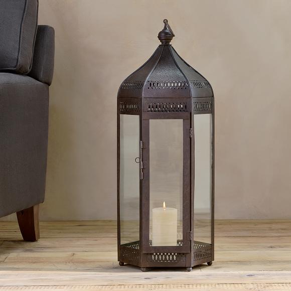 Nkuku Shalena Lantern - Rust