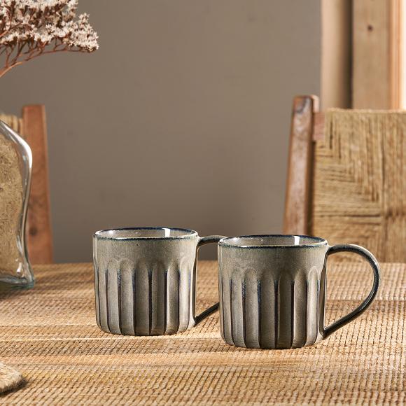 Nkuku Moda Mug - Set of 2 - Pewter 
