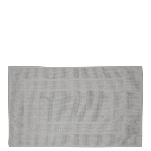 Laura Ashley Border Cotton Bath Mat Steel