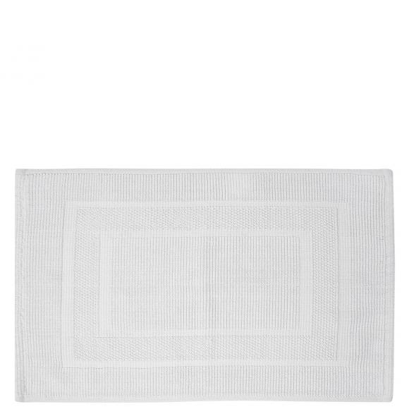 Laura Ashley Border Cotton Bath Mat White