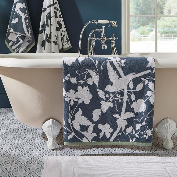 Laura Ashley Oriental Garden Towels Dusky Seaspray