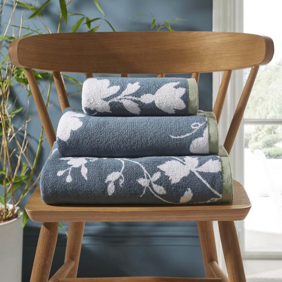 Laura Ashley Oriental Garden Towels Dusky Seaspray