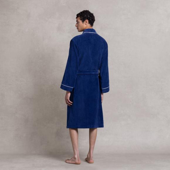 Ralph Lauren Home Park Row Sheared Robe Navy 
