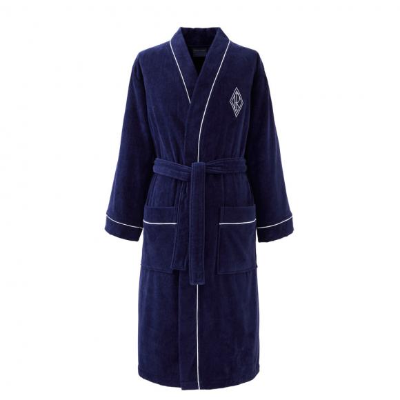 Ralph Lauren Home Park Row Sheared Robe Navy 