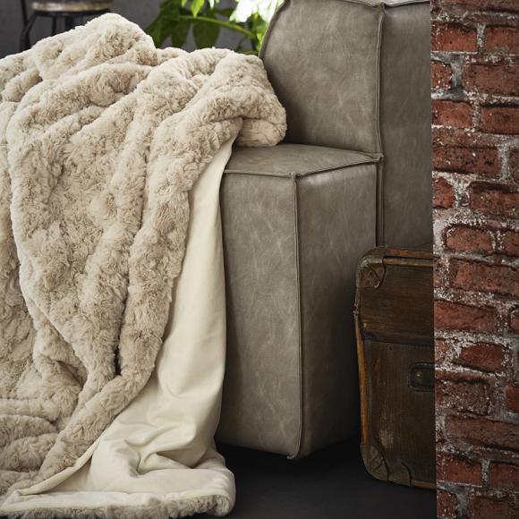 Ibena Faux Fur Blanket Throw 3953/300