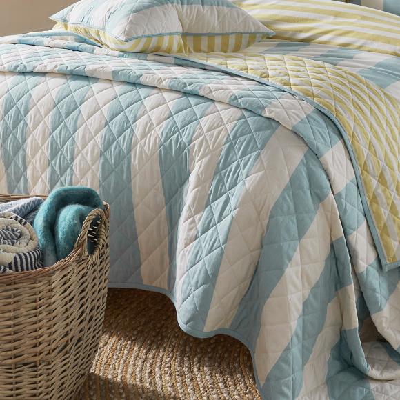 Laura Ashley Lille Stripe Bedspread