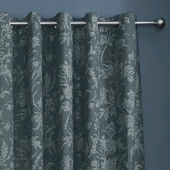 Laura Ashley Lloyd Midnight Eyelet Curtains
