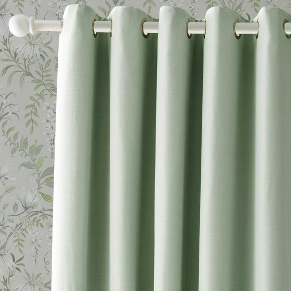 Laura Ashley Stephanie Sage Eyelet Curtains
