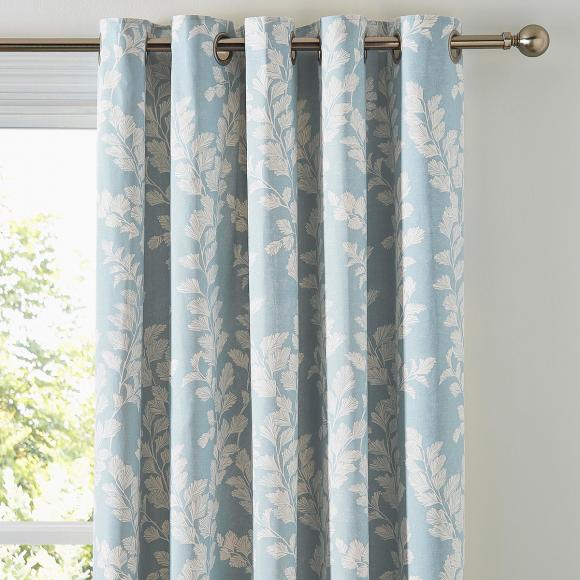 Laura Ashley Waxham Seaspray Eyelet Curtains