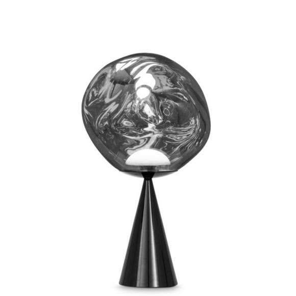 Tom Dixon Melt Cone Fat LED Table Light Silver