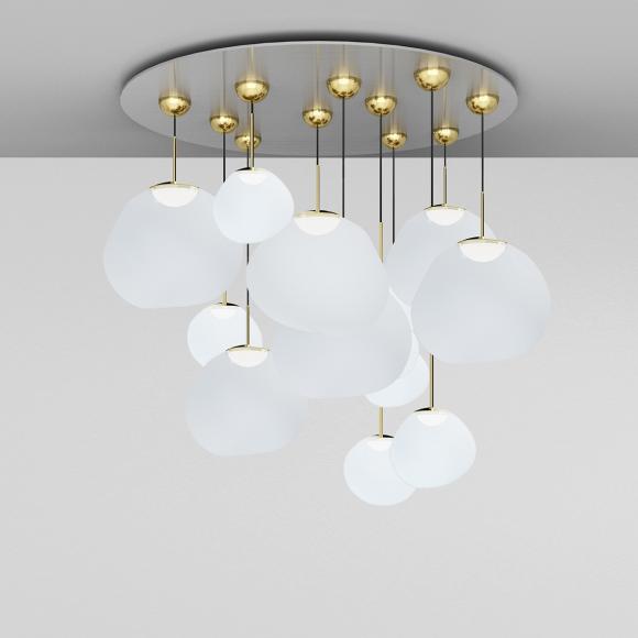 Tom Dixon Melt LED Pendant System MEGA Opal/Gold
