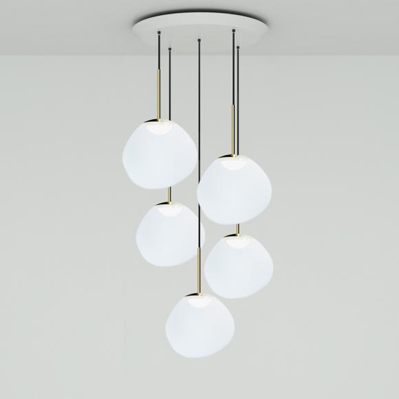 Tom Dixon Melt LED Pendant System Mini Opal/Gold