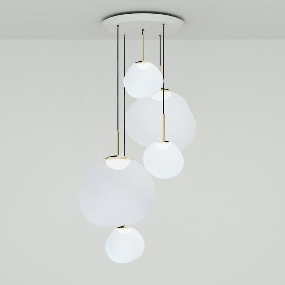 Tom Dixon Melt LED Large Pendant System Opal/Gold