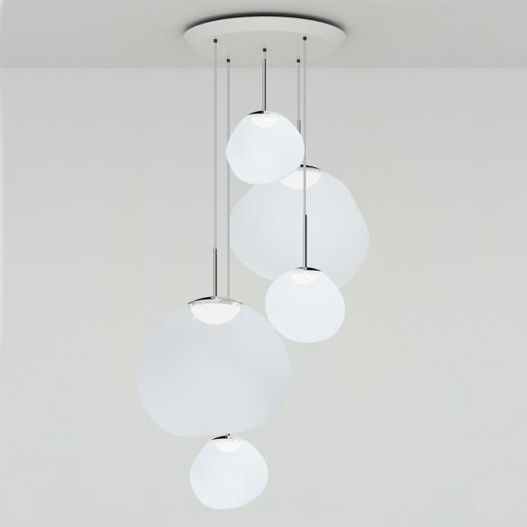 Tom Dixon Melt LED Large Pendant System Opal/Silver