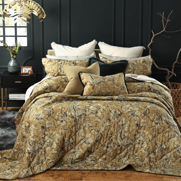 MM Linen Dijon Bedspread Set Multi