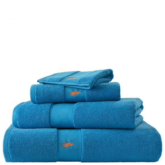 Ralph Lauren Home Polo Player II Towels Cove Blue