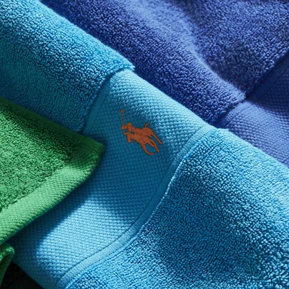 Ralph Lauren Home Polo Player II Towels Cove Blue