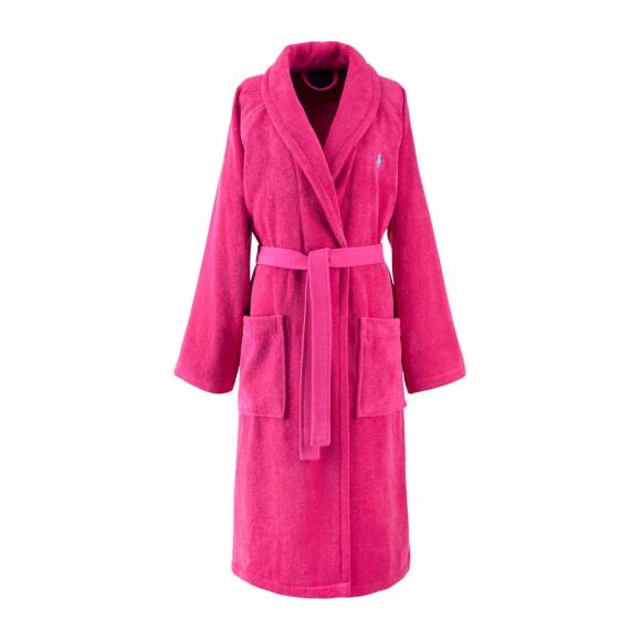 Ralph Lauren Home Polo Player II Shawl Robe Pink Sky