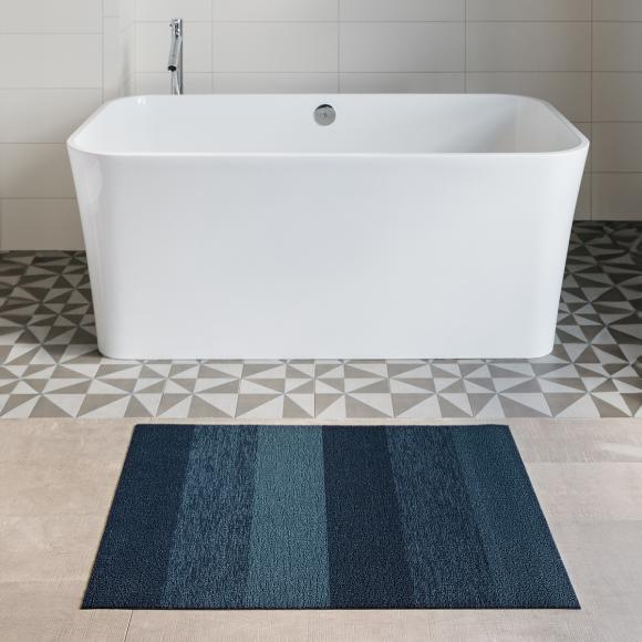 Chilewich Marbled Stripe Bay Blue Shag Mat