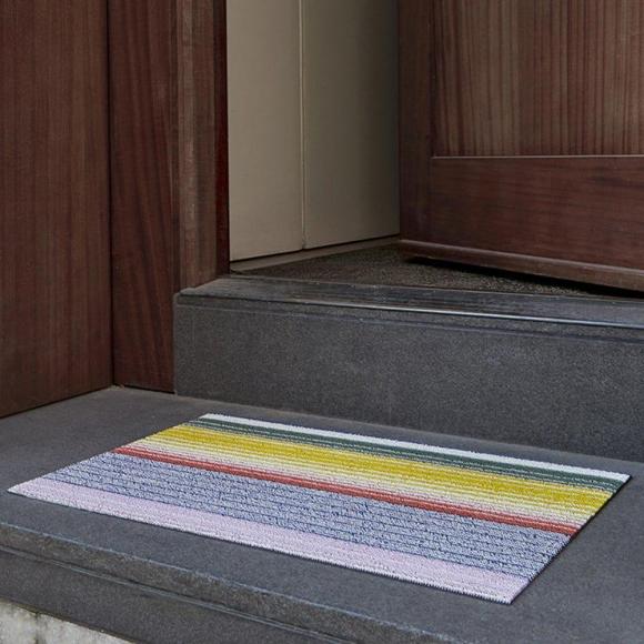 Chilewich Pop Stripe Multi Shag Mat