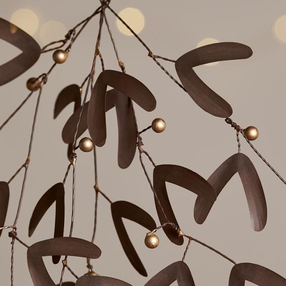 Nkuku Avni Iron Mistletoe - Antique Brass 