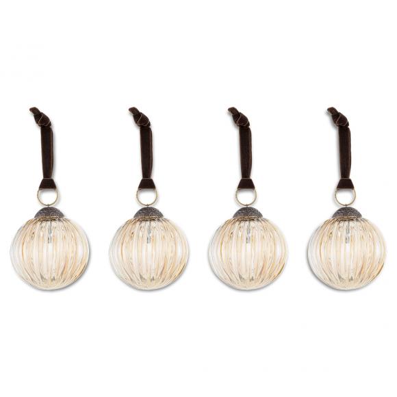 Nkuku Betini Baubles - Gold (set of 4)