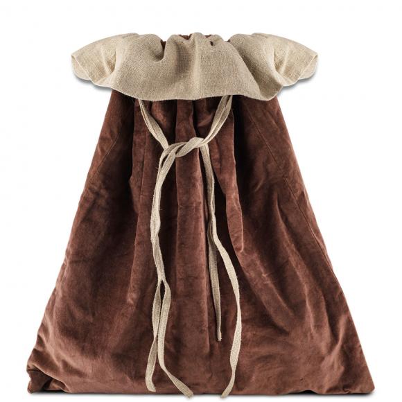 Nkuku Karru - Cotton Velvet Sack - Rich Mocha