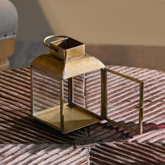 Nkuku Maro Brass Lantern