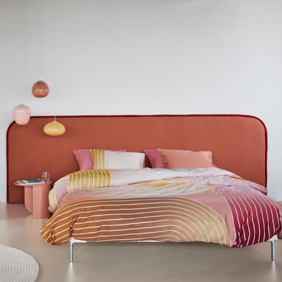 Bedding House Curves Coral Duvet Cover Set