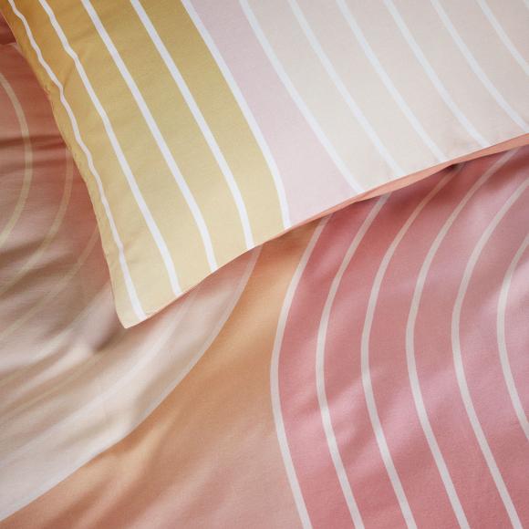 Bedding House Curves Coral Duvet Cover Set