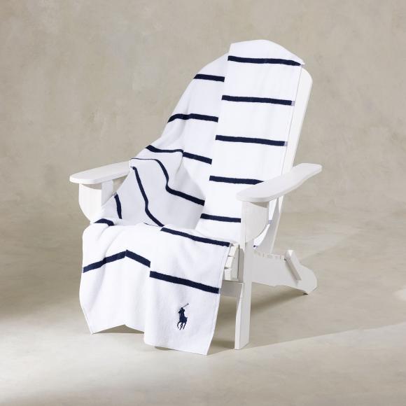 Ralph Lauren Home Irvin Beach Towel Navy / White