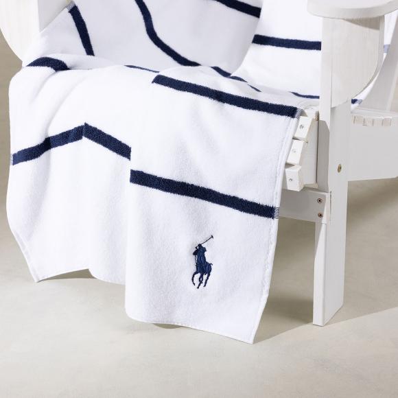 Ralph Lauren Home Irvin Beach Towel Navy / White