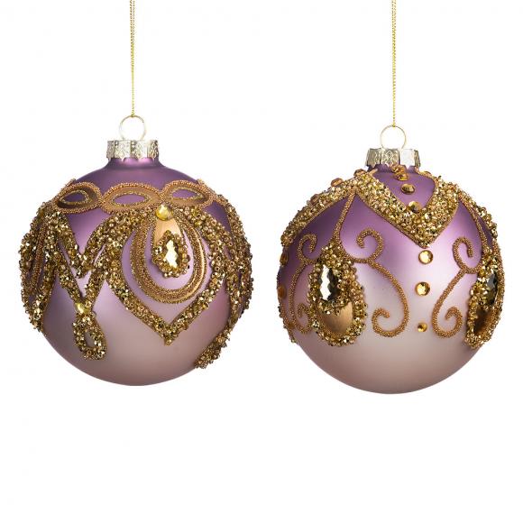 Goodwill Glass Jewel / Bead Top Grad Ball Ornament