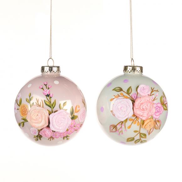 Goodwill Glass 3D Flower Ball Ornament